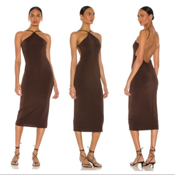 Revolve Lovers + Friends Elizabeth Backless Midi Dress - Picture 1 of 6